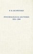 Psychological Lectures 1934-1940... - Bild 1
