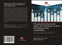 Processus de culture et de gestion de l'information et de la connaissance dans l'organisation : - Junior, José Itamar D. A.;Formiga, Nilton S.