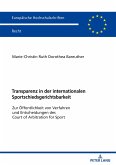 Transparenz in der internationalen Sportschiedsgerichtsbarkeit