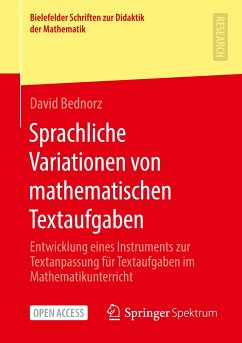 Sprachliche Variationen von mathematischen Textaufgaben - Bednorz, David