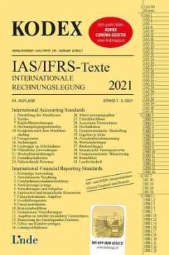 KODEX Internationale Rechnungslegung IAS/IFRS - Texte 2021 - Wagenhofer, Alfred