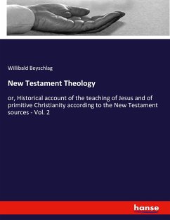 New Testament Theology - Beyschlag, Willibald