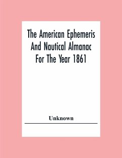 Cover The American Ephemeris And Nautical Almanac For The Year 1861
