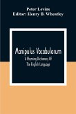 Manipulus Vocabulorum Manipulus Vocabulorum