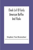 Check List Of Early American Bottles And Flasks