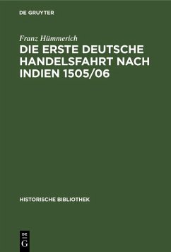 Cover Die erste deutsche Handelsfahrt nach Indien 1505/06 (eBook, PDF)