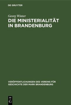 Die Ministerialität in Brandenburg (eBook, PDF) - Winter, Georg