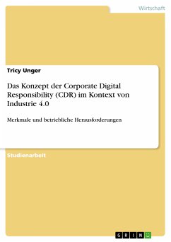 Das Konzept der Corporate Digital Responsibility (CDR) im Kontext von Industrie 4.0 (eBook, PDF)