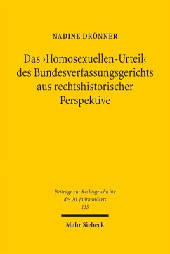 Cover Das 'Homosexuellen-Urteil' des Bundesverfassungsgerichts aus rechtshistorischer Perspektive (eBook, PDF)