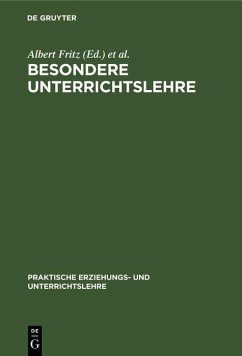 Cover Besondere Unterrichtslehre (eBook, PDF)