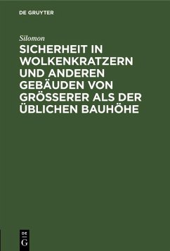 Sicherheit in Wolkenkratzern und anderen Gebäuden von größerer als der üblichen Bauhöhe (eBook, PDF) - Silomon