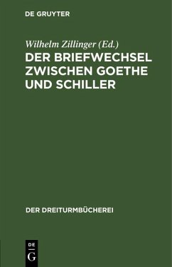 Cover Der Briefwechsel zwischen Goethe und Schiller (eBook, PDF)