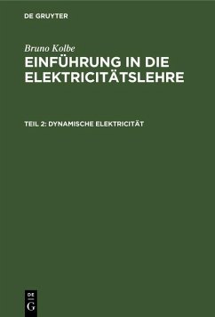 Cover Dynamische Elektricität (eBook, PDF)