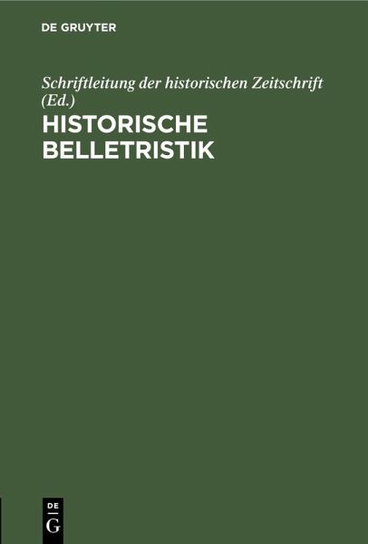 Historische Belletristik (eBook, PDF)