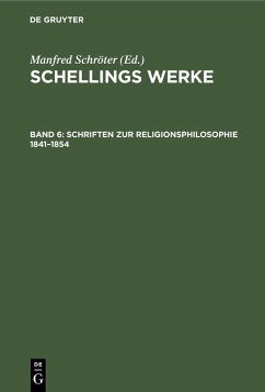 Cover Schriften zur Religionsphilosophie 1841-1854 (eBook, PDF)