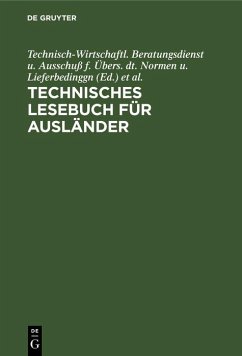Technisches Lesebuch für Ausländer (eBook, PDF) Cover Technisches Lesebuch für Ausländer (eBook, PDF)