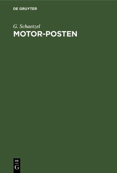 Motor-Posten (eBook, PDF) - Schaetzel, G.