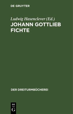 Cover Johann Gottlieb Fichte (eBook, PDF)
