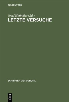 Cover Letzte Versuche (eBook, PDF)