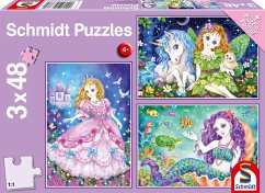 Prinzessin, Fee & Meerjungfrau (Kinderpuzzle)