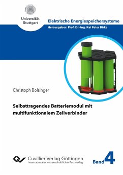 Selbsttragendes Batteriemodul mit multifunktionalem Zellverbinder - Bolsinger, Christoph