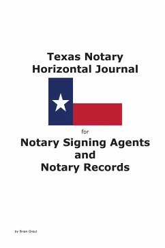 Texas Notary Horizontal Journal for Notary Signing Agents and Notary Records - Greul, Brian