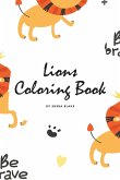 Lions Coloring Book for Children (6x9 Coloring Book / Activity Book)