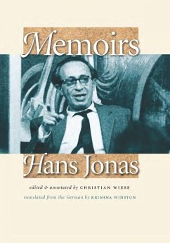 Cover Memoirs - Hans Jonas