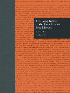 Cover The Song Index of the Enoch Pratt Free Library (eBook, PDF)