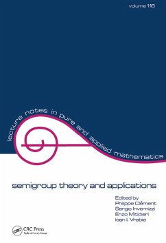 semigroup theory and applications (eBook, PDF) - Clement, Phillipe