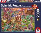 Schmidt 58971 - Steve Sundram, Der Schatz der Drachen, Puzzle, 2000 Teile