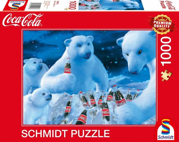 Schmidt 59913 - Coca Cola, Polarbären, Puzzle, 1000 Teile
