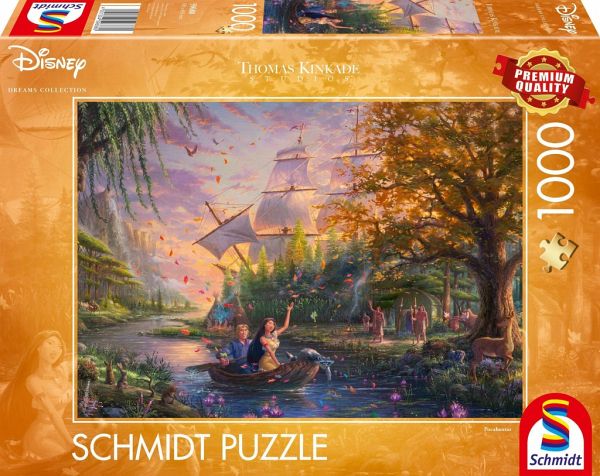 Schmidt 59688 - Disney, Pocahontas, Thomas Kinkade, Puzzle 1000 Teile - Bei  bücher.de immer portofrei