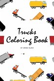 Trucks Coloring Book for Children (6x9 Coloring Book / Activity Book)
