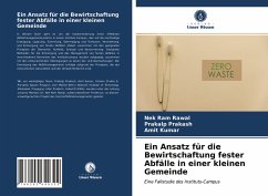 Ein Ansatz für die Bewirtschaftung fester Abfälle in einer kleinen Gemeinde - Rawal, Nek Ram;Prakash, Prakalp;Kumar, Amit