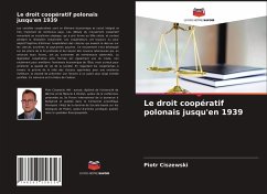 Cover Le droit coopératif polonais jusqu'en 1939
