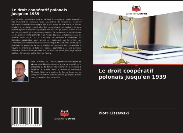 Le droit coopératif polonais jusqu'en 1939 Le droit coopératif polonais jusqu'en 1939