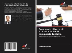 Commento all'articolo 627 del Codice di commercio tunisino - Gharsalli, Kamel