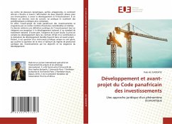 Développement et avant-projet du Code panafricain des investissements - ALI GADDAYE, Ihab