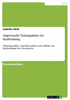 Angewandte Trainingslehre im Krafttraining (eBook, PDF)