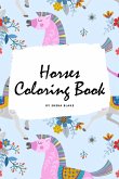 Horses Coloring Book for Children (6x9 Coloring Book / Activity Book)