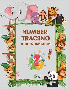 Cover Number Tracing Kids Workbook