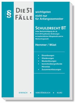 Cover Die 51 wichtigsten Fälle nicht nur für Anfangssemester Schuldrecht BT