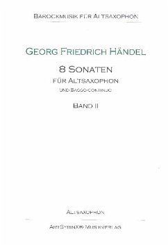 Cover 8 Sonaten Band 2 für Altsaxophon und Bc Altsaxophon