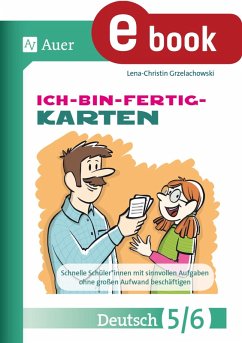 Ich-bin-fertig-Karten Deutsch Klassen 5-6 (eBook, PDF) - Grzelachowski, Lena-Christin