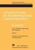 Urkundeninventar des Brandenburgischen Landeshauptarchivs - Kurmark (eBook, PDF)