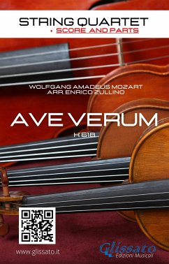 String Quartet: Ave Verum by Mozart (score & set of parts) (fixed-layout eBook, ePUB) - Amadeus Mozart, Wolfgang; Zullino, Enrico