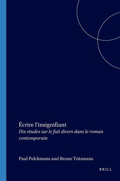 Cover Écrire l'insignifiant
