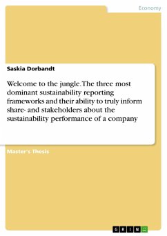 Welcome to the jungle. The three most dominant sustainability reporting frameworks and their ability to truly inform share- and stakeholders about the sustainability performance of a company (eBook, PDF) - Dorbandt, Saskia