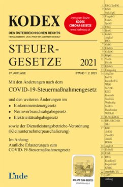 KODEX Steuergesetze 2021 (f. Österreich) - Bodis, Andrei